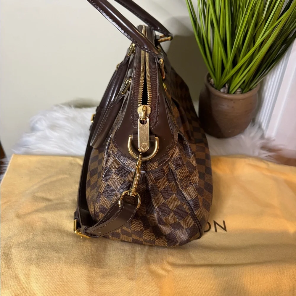 Louis Vuitton Dark Brown Checkered Satchel - Picture 3 of 7